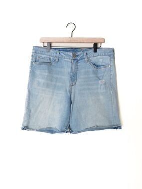 Seven7 Light Wash Bermudas Blue Jean Denim Shorts